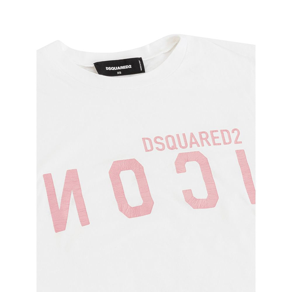 Dsquared² Stil sahibi kadınlar için şık beyaz pamuklu tişört